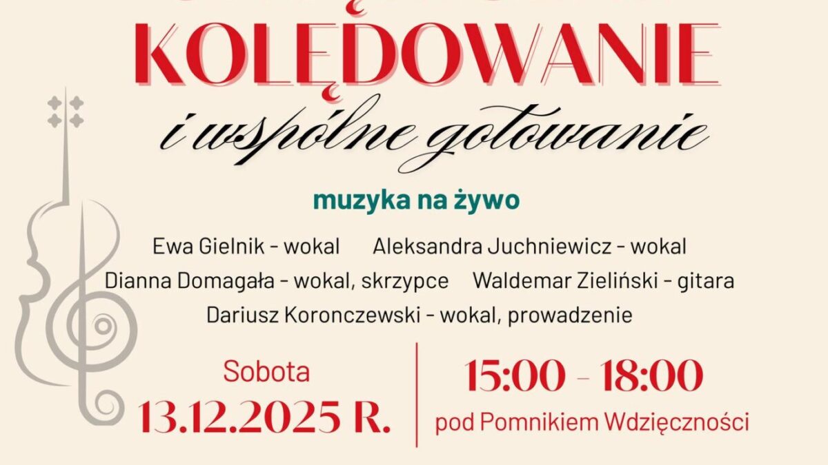 Świąteczne kolędowanie i wspólne gotowanie w Łobzie – Zacznijmy Święta razem