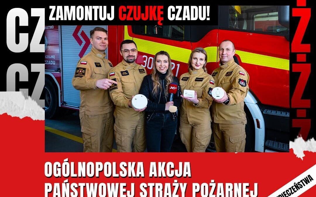 Ogólnopolska akcja “Czadowa Straż” – bezpłatne czujniki od PSP i Radio ZET