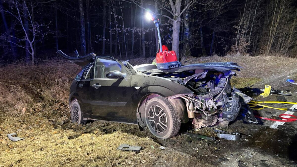 Wypadek na DK-20 w pobliżu Wiewiecka – jedna osoba poszkodowana