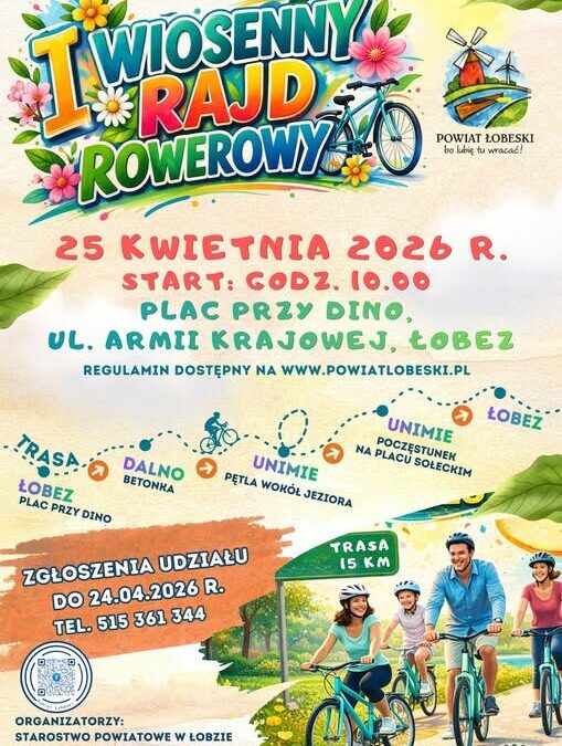 Powiat Łobeski uruchamia cykl rajdów; pierwszym wydarzeniem I Wiosenny Rajd Rowerowy