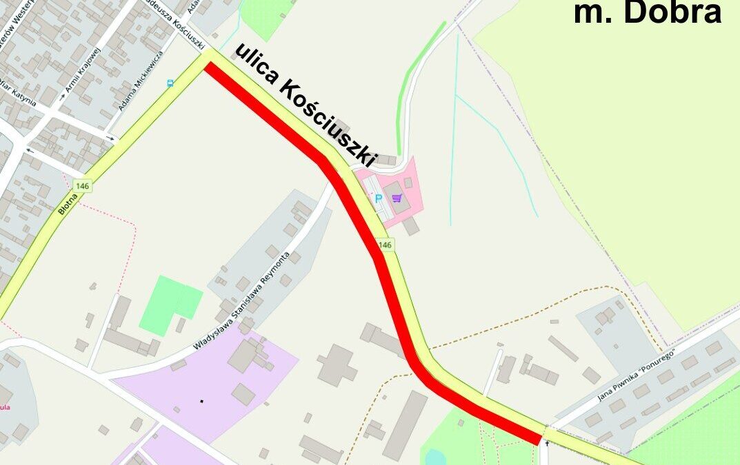 Rusza przetarg na przebudowę chodnika przy ul. Kościuszki w Dobrej